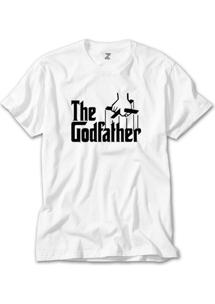 The Godfather Black Text Beyaz Tişört