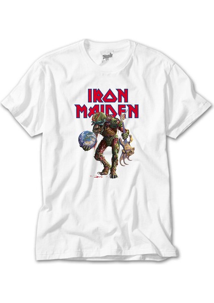 Iron Maiden Monster Guitarist Beyaz Tişört