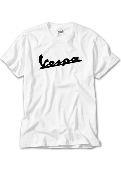 Vespa Logo 2 Beyaz Tişört