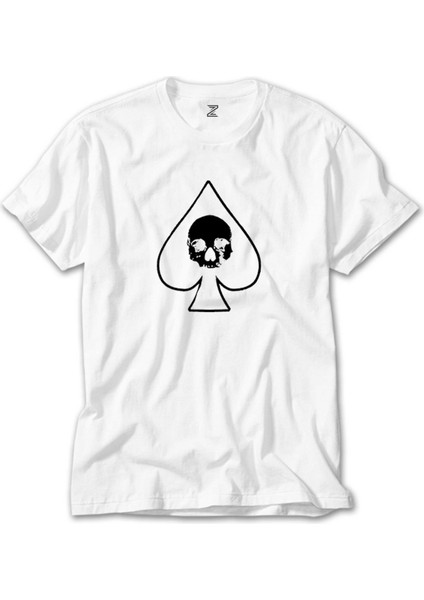 Motörhead Ace Of Spades Maça Beyaz Tişört