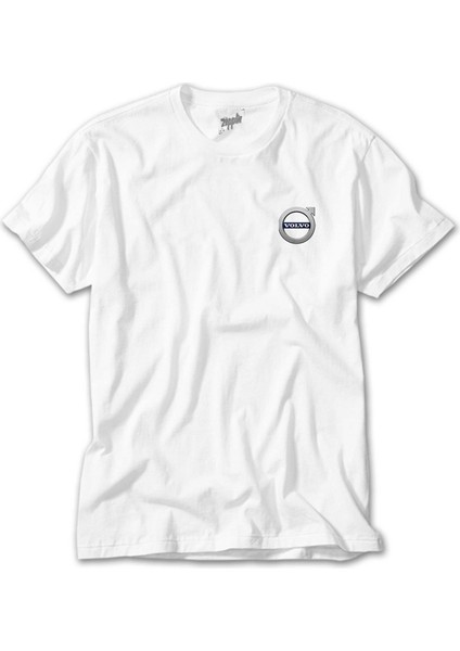 Volvo Logo Beyaz Tişört