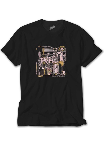 Asking Alexandria Alone In A Room Siyah Tişört