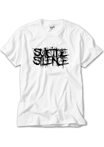Suicide Silence Logo Beyaz Tişört