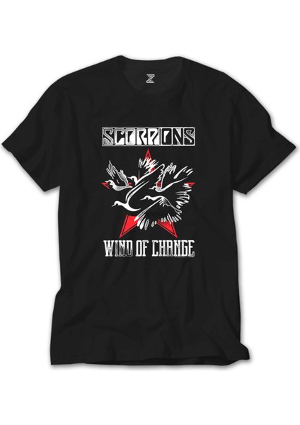 Scorpions Wind Of Change Siyah Tişört