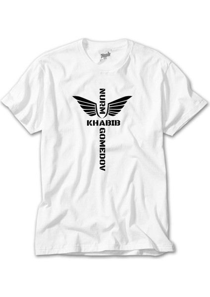 Nurm Khabib Beyaz Tişört