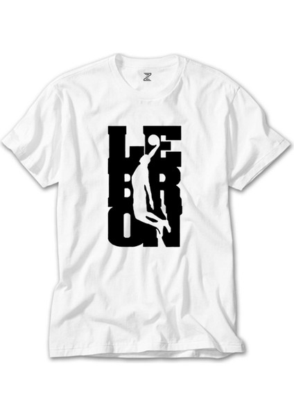Lebron James Smaç Beyaz Tişört