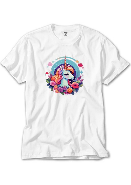 Charming Unicorn Beyaz Tişört