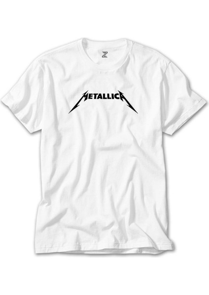 Metallica Classic Logo Beyaz Tişört