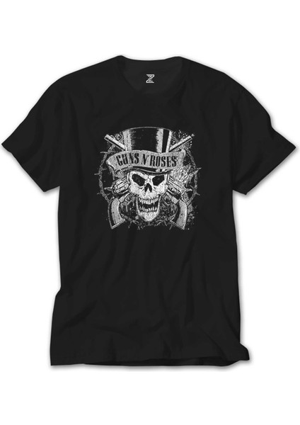 Guns N Roses Vintage Dameged Siyah Tişört