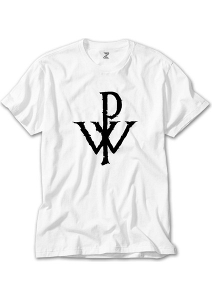 Powerwolf Logo Design Beyaz Tişört