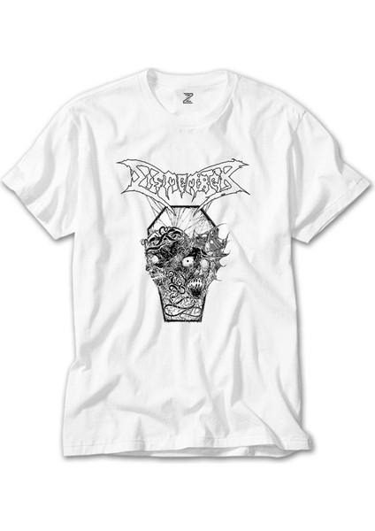 Dismember Skull Beyaz Tişört