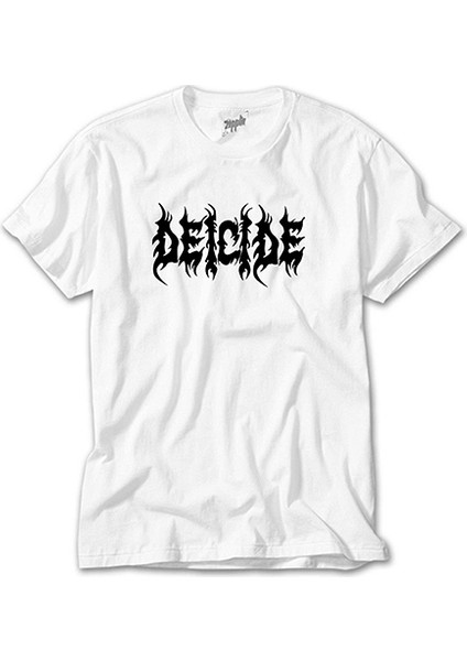 Deicide Logo Beyaz Tişört