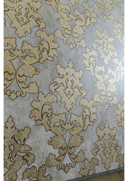 Black Serisi Damask Desenli Işıltılı Silinebilir Duvar Kağıdı 16 M² modelleri