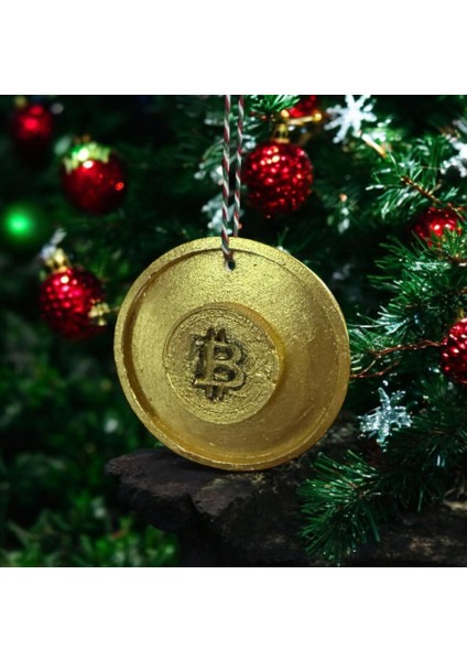 Süs Bitcoin Para 10 cm Çap