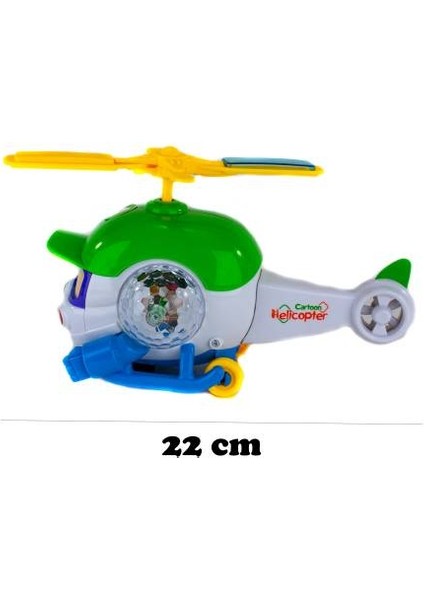 Oyuncak Helikopter Sevimli Helikopter Işıklı Sesli 22 cm
