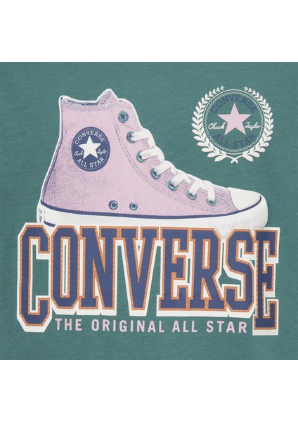 Script Sneaker Organic Jersey Çocuk Yeşil T-Shirt modelleri