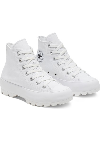 Chuck Taylor All Star Lugged Hi Kadın Beyaz Sneaker fiyatları