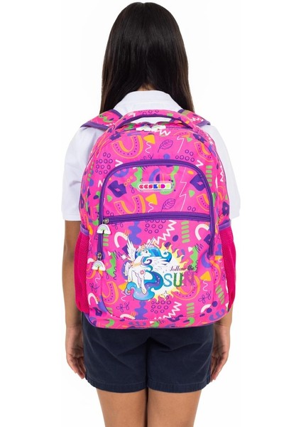 Unicorn Figürlü Çok Bölmeli Ilkokul Sırt Çantası ve Beslenme Çantası fiyatları