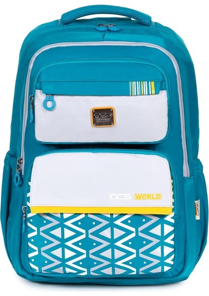 Çok Bölmeli Okul ve Günlük Kullanım Için 15.6 Inç Laptop Bölmeli Su Geçirmez Sırt Çantası