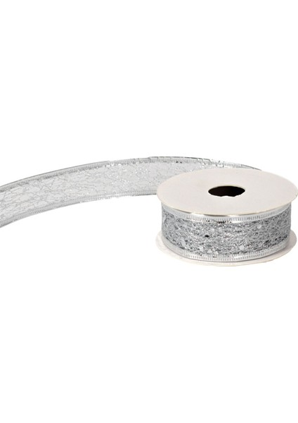 Yılbaşı Temalı Simli Gümüş Kurdela 2,5 cm x 2,7m fiyatları