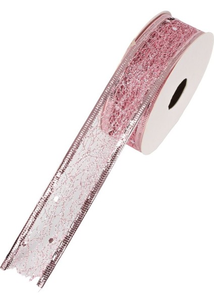 Yılbaşı Temalı Simli Pembe Kurdela 2,5 cm x 2,7m fiyatları