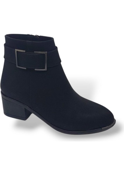 517 Kadın Siyah Tokalı Fermuarlı Bot fırsatları