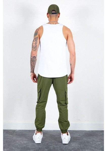 Erkek Beli Lastikli Slim Fit Paraşüt Jogger Pantolon fiyatları