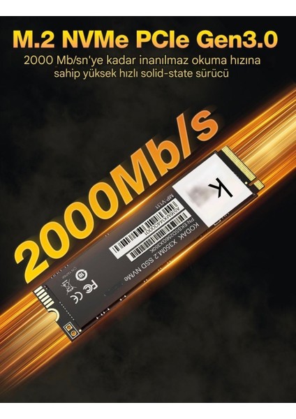 512Gb. X350 Ssd M.2 2280 Nvme PCLe Gen 3.0x4 Yüksek Hızlı 2500MBs.