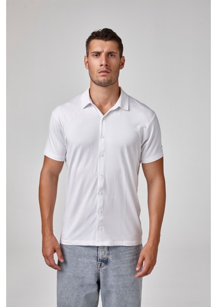 Erkek Kısa Kollu Yakalı Gömlek