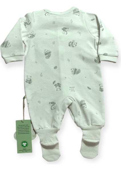 Love Our Earth Romper Wıth Feet Green