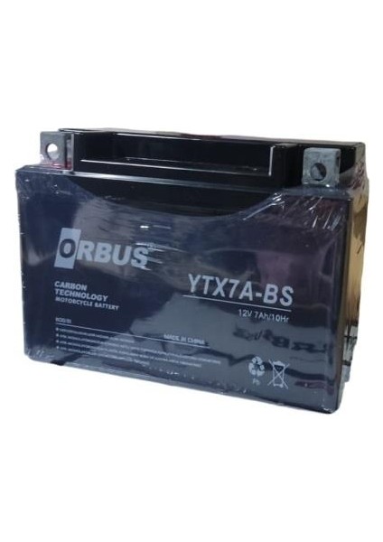 12V 7AMPER ALÇAK MOTOSİKLET AKÜSÜ (EBATLAR: 150*87*94mm)