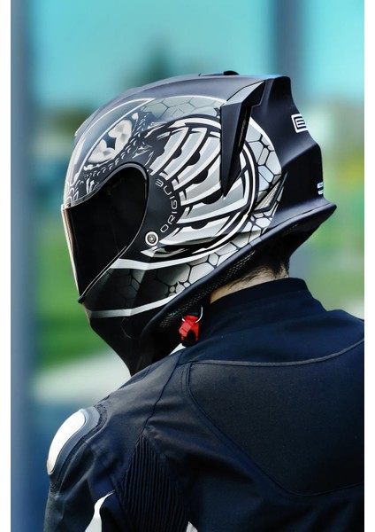 Dinamo Fighter Mat Siyah-Beyaz Kask fiyatları