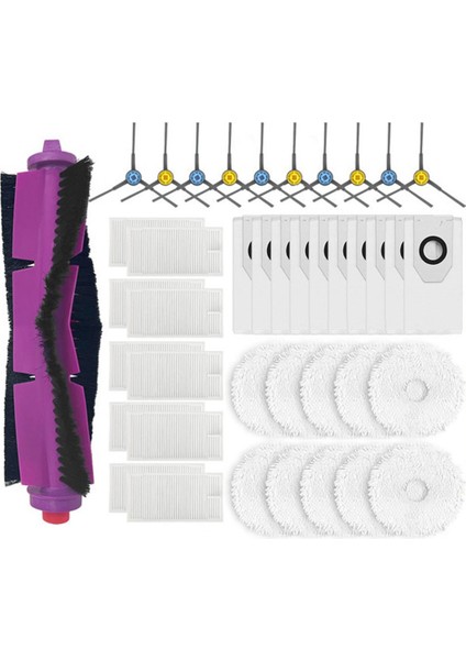 V12 / J12 Ultra Ana Yan Fırça Hepa Filtre Paspas Bezi Toz Torbası Robot Süpürge Yedek Parçaları (Yurt Dışından)