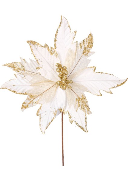 Beyaz Simli Çicek Dal 68 cm
