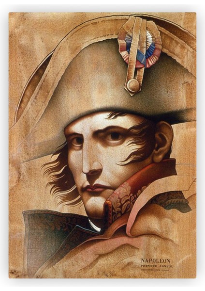 Napolyon Napolen Premier Consul Ahşap Poster 20 x 29 cm