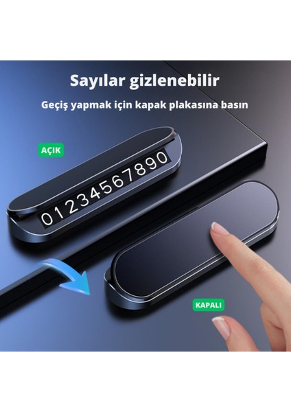 Araç Içi Geçici Park Için Telefon Numaratörü, Forforlu Açılıp Kapanabilen Numaratör