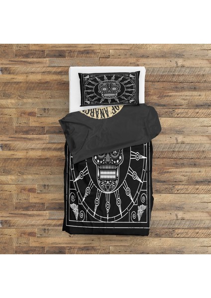 Mexican Skull Black/white Mandala & Sons Of Anarchy Çift Taraflı Nevresim Takımı