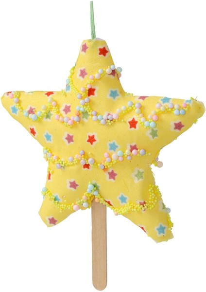 Happy Sugar Sarı Yıldız Süs 17 cm