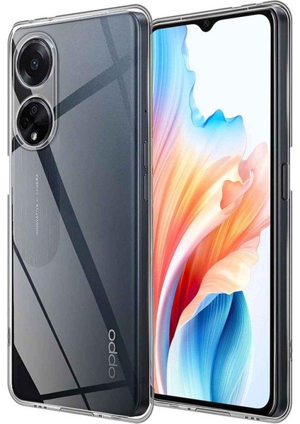 Oppo A38 Ile Uyumlu Kılıf Lüx Şeffaf Silikon