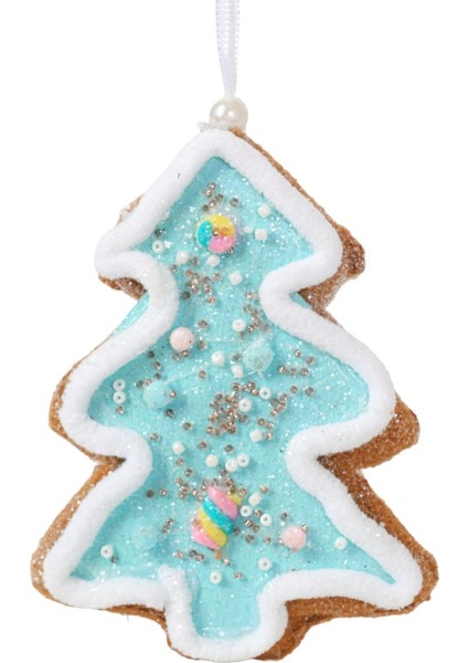 Happy Sugar Mavi Çam Ağacı Süs 15 cm