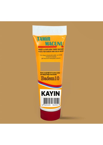 Ahşap Parke Tamir Macunu Kayın Mobilya Dolgu Çatlak Çizik Giderici 200 gr Kullanıma Hazır Macun