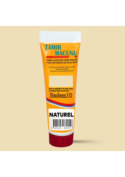 Ahşap Parke Tamir Macunu Naturel Mobilya Dolgu Çatlak Çizik Giderici 200 gr Kullanıma Hazır Macun