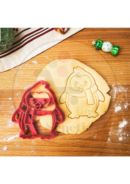 Christmas Penguin Yılbaşı Penguen Kurabiye Kalıbı