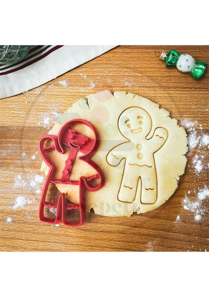 Gingerbread Man Zencefilli Kurabiye Adam Kurabiye Kalıbı