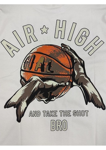 Erkek Air High Baskılı Oversize T-Shirt fiyatları