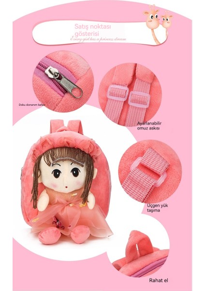 Karikatür Sevimli Tuval Bebek Çocuk Okul Çantası (Yurt Dışından) modelleri