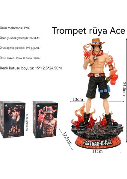One Piece Ateş Ace Yüksekliği 245MM (Yurt Dışından)