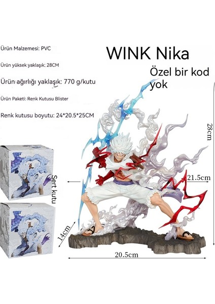 Beşinci Vites Nika Luffy Figürü Yüksekliği 280mm (Yurt Dışından)