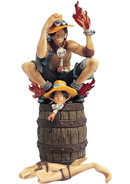 One Piece Gk Şarap Fıçısı Ace Figürü Yüksekliği 280mm (Yurt Dışından)