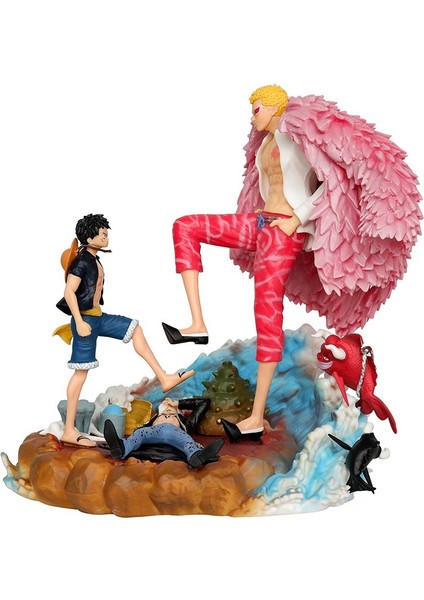 One Piece Gk Luffy Vs Doflamenco Figürü Yüksekliği 210MM (Yurt Dışından)